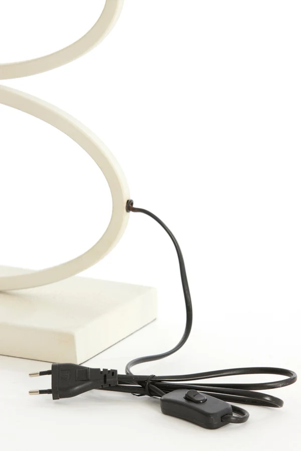 Lamp base 33x17x42 cm STELIUS cream