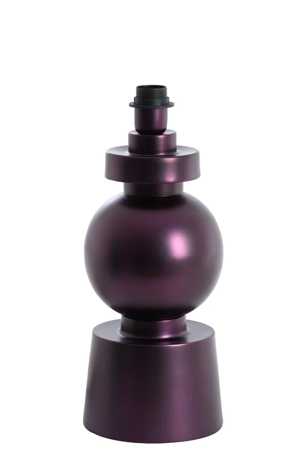 Lamp base 18x47 cm BODIOSA metallic matt purple