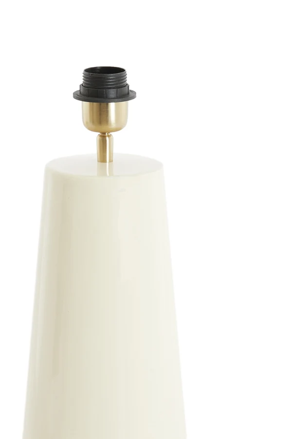 Lamp base 18x43 cm YELOS shiny cream