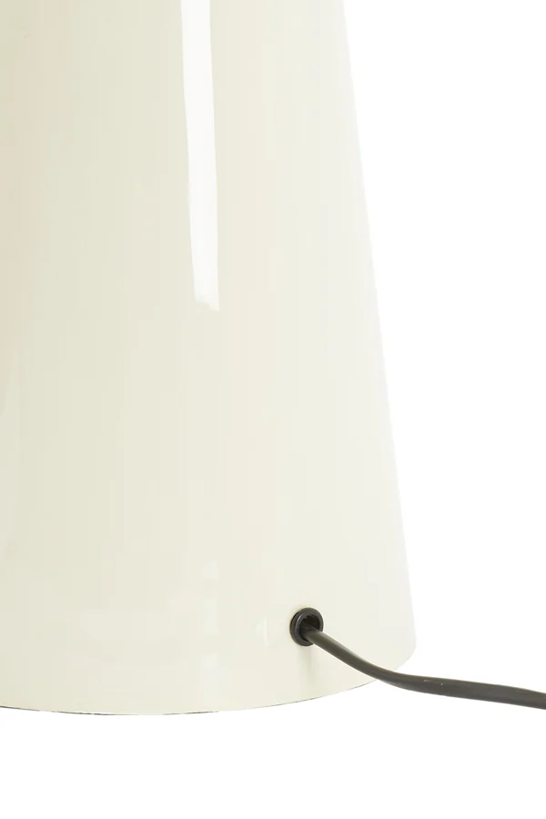 Lamp base 18x43 cm YELOS shiny cream