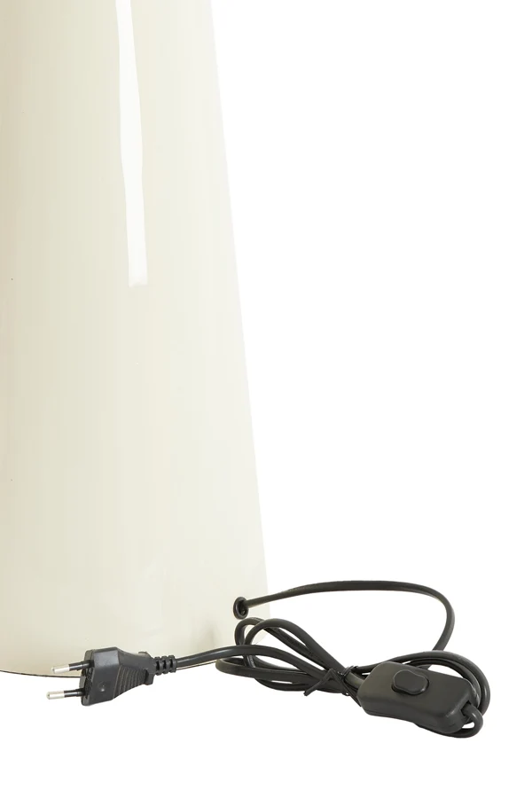Lamp base 18x43 cm YELOS shiny cream