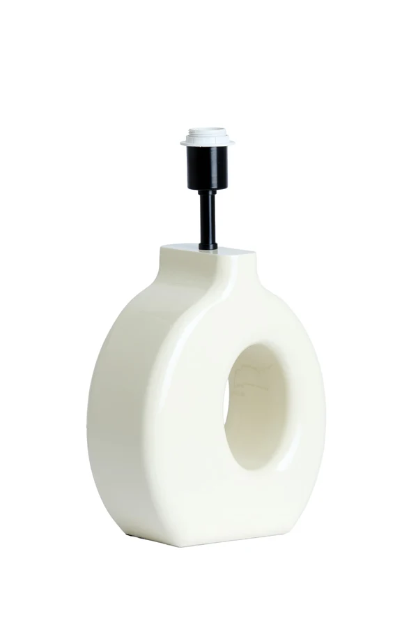 Lamp base 23,5x12x42,5 cm KANTI shiny cream