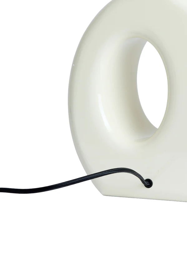 Lamp base 23,5x12x42,5 cm KANTI shiny cream