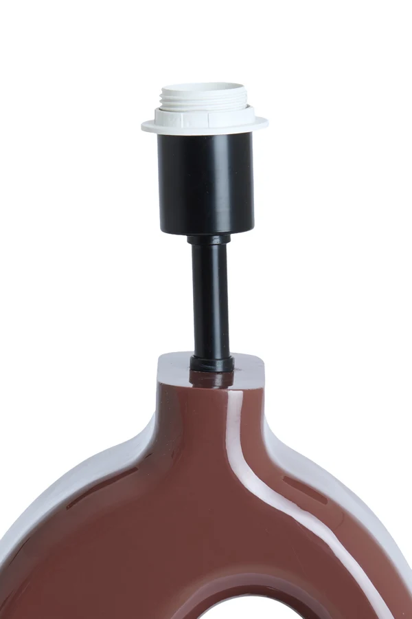 Lamp base 23,5x12x42,5 cm KANTI shiny burgundy