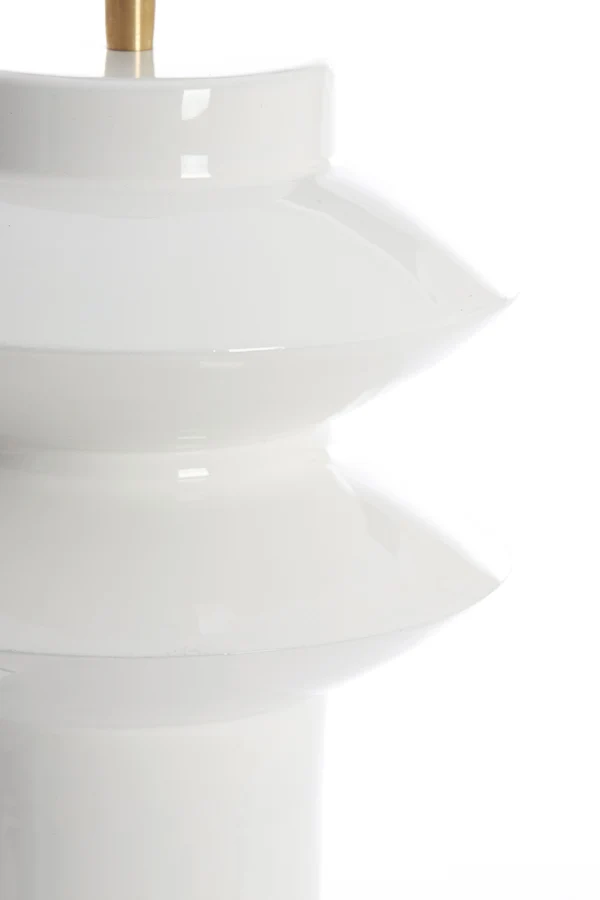 Lamp base 22x40 cm PETCH shiny white
