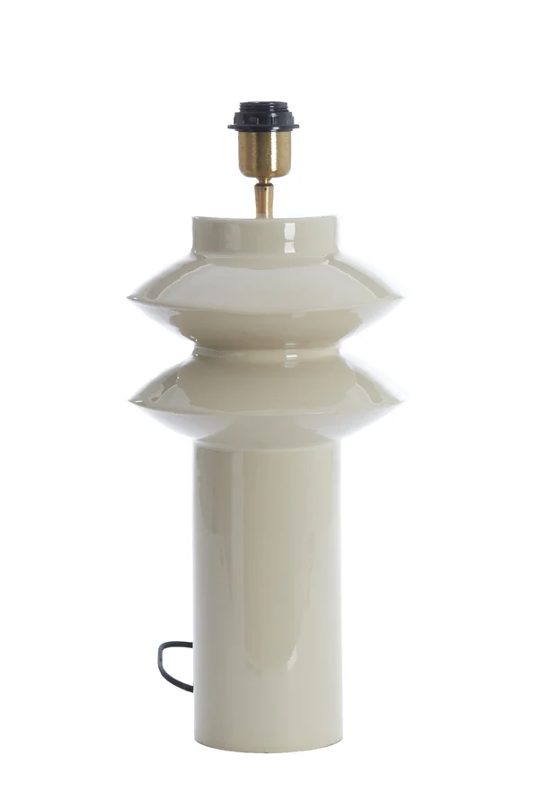 Lamp base 22x40 cm PETCH shiny light grey