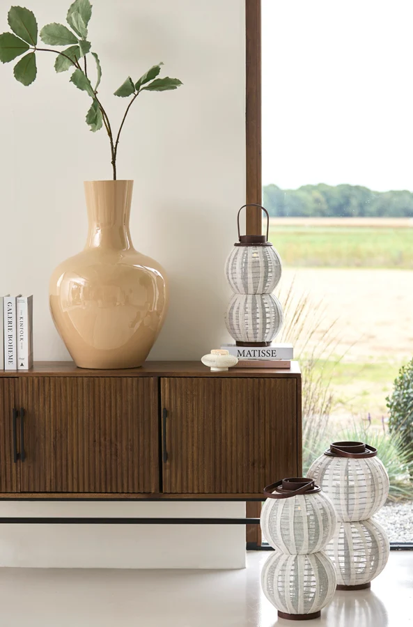 Hurricane 26x54 cm ARBORE linen brown+wood dark brown