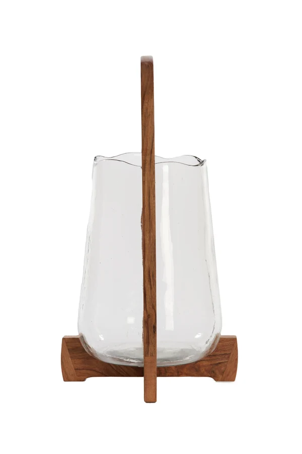 Hurricane 26x48 cm ANOSY glass clear+wood natural