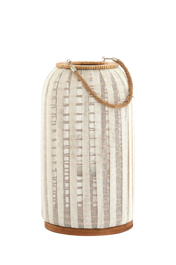 Hurricane 26x47 cm YLINA linen natural+wood natural