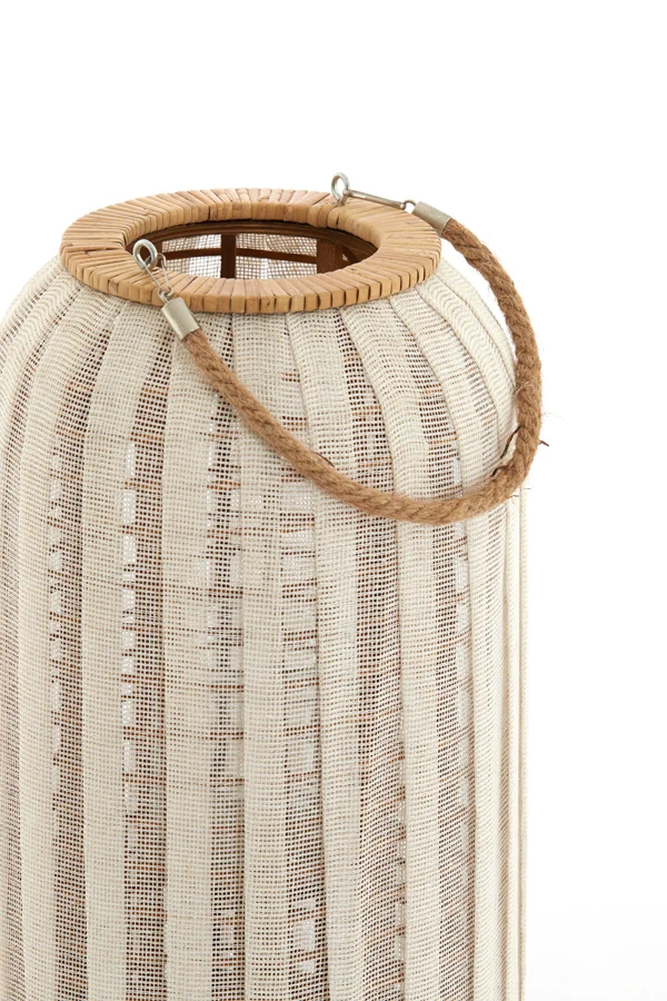 Hurricane 26x47 cm YLINA linen natural+wood natural