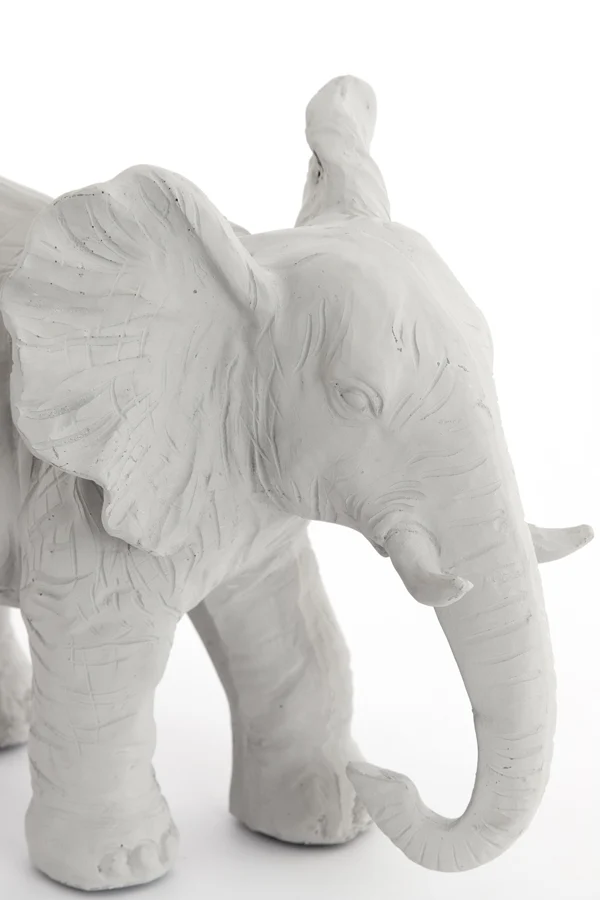 Ornament 30,5x18,5x24 cm ELEPHANT cream