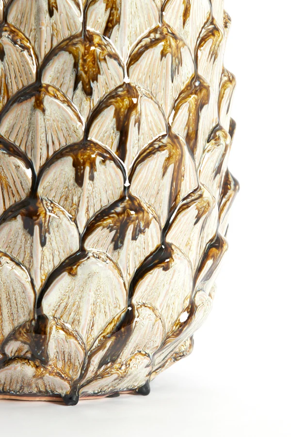 Ornament 29x55,5 cm NANASI ceramics olive green
