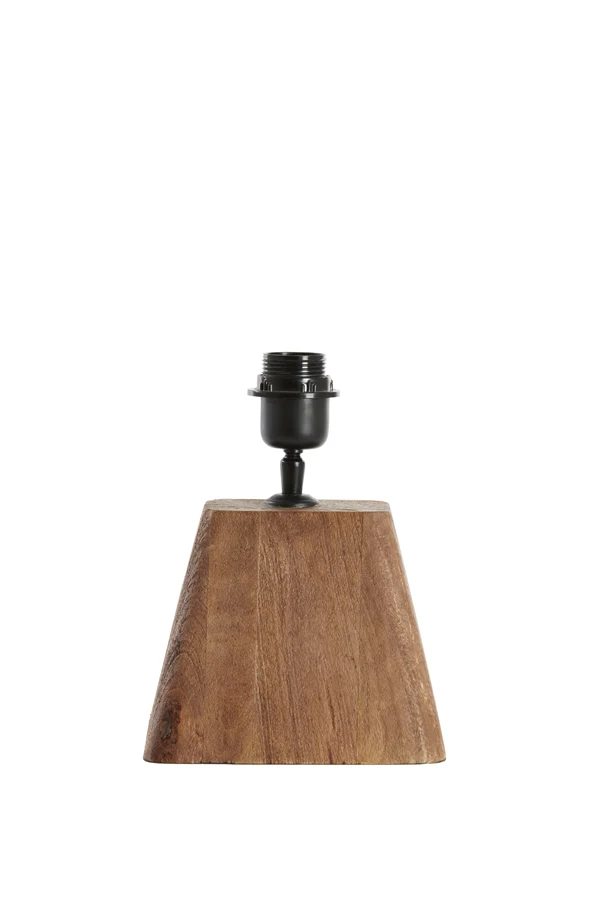 Lamp base 18x13x15 cm KARDAN wood matt brown
