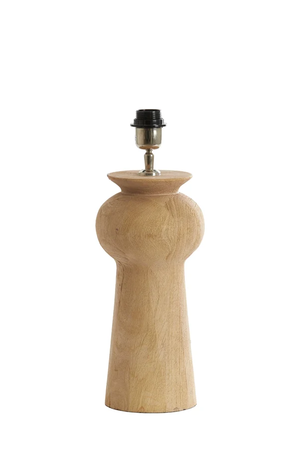 Lamp base 17x35 cm BAGLIO wood matt natural