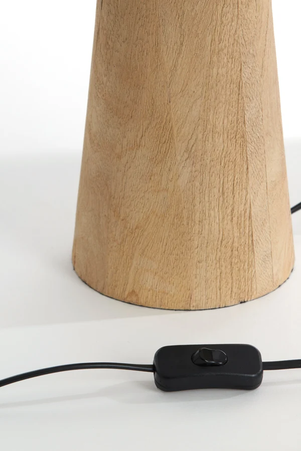 Lamp base 17x35 cm BAGLIO wood matt natural