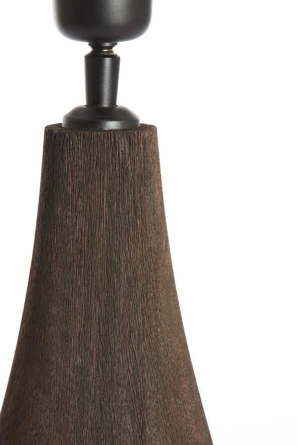 Lamp base 13x42 cm TRAPINO wood matt dark brown