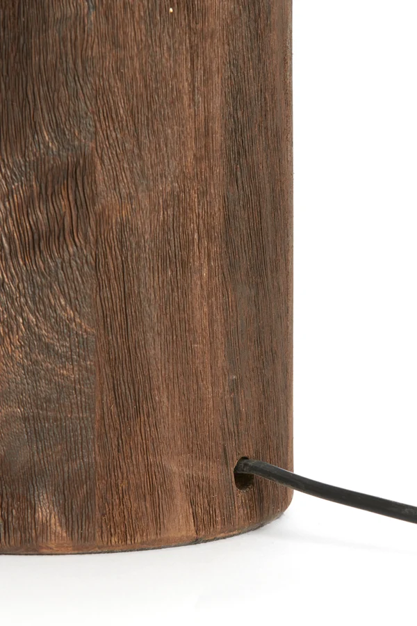 Lamp base 13x42 cm TRAPINO wood matt dark brown