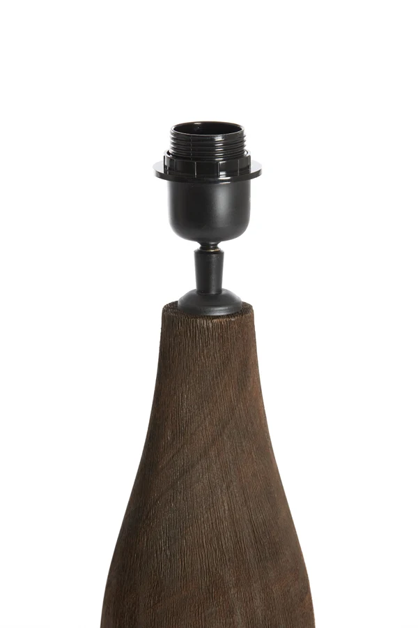 Lamp base 13x32 cm TRAPINO wood matt dark brown