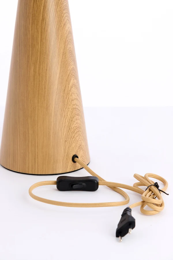 Lamp base 13,5x33,5 cm DINAN wood print natural