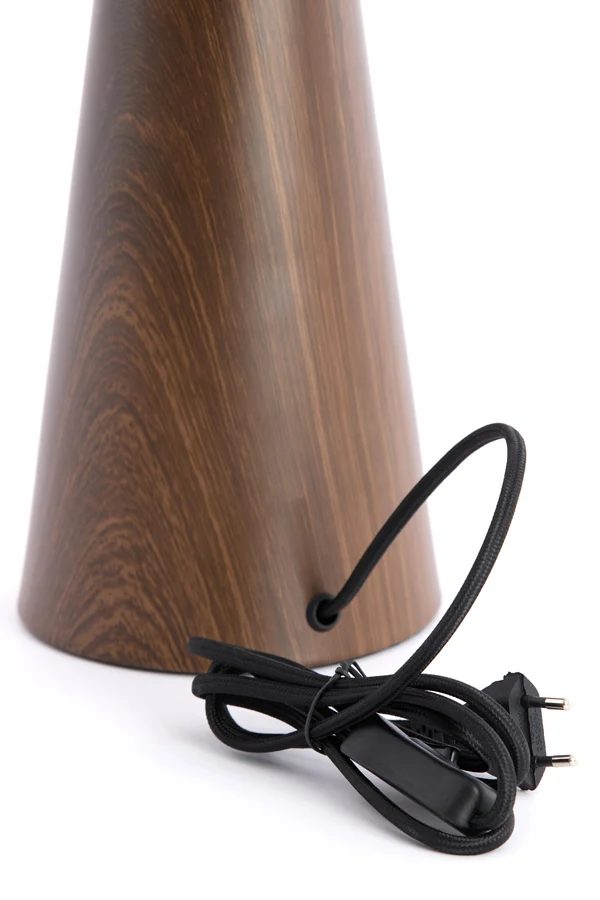 Lamp base 13,5x33,5 cm DINAN wood print dark brown