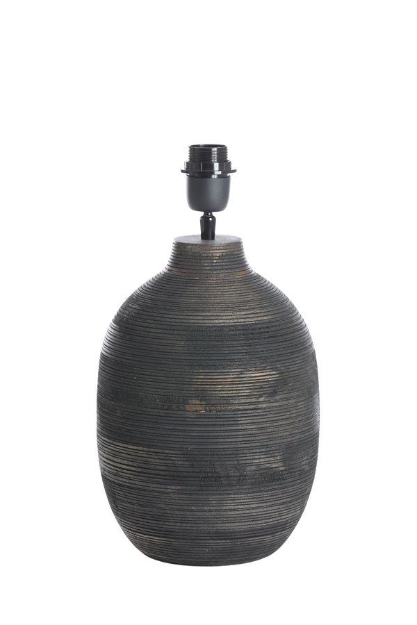 Lamp base 22x39 cm KHOMAI wood antique brown