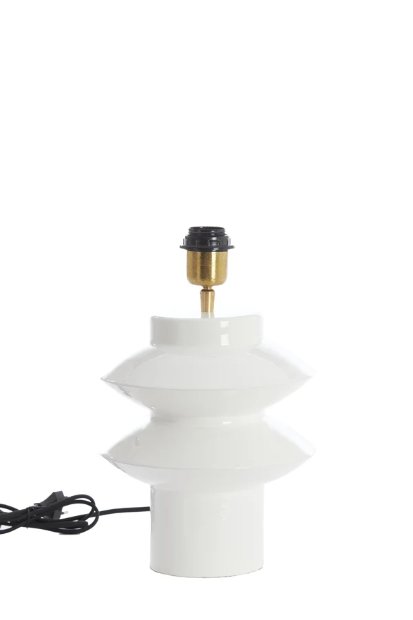 Lamp base 22x26 cm PETCH shiny white