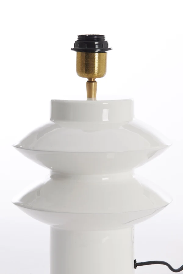 Lamp base 22x26 cm PETCH shiny white