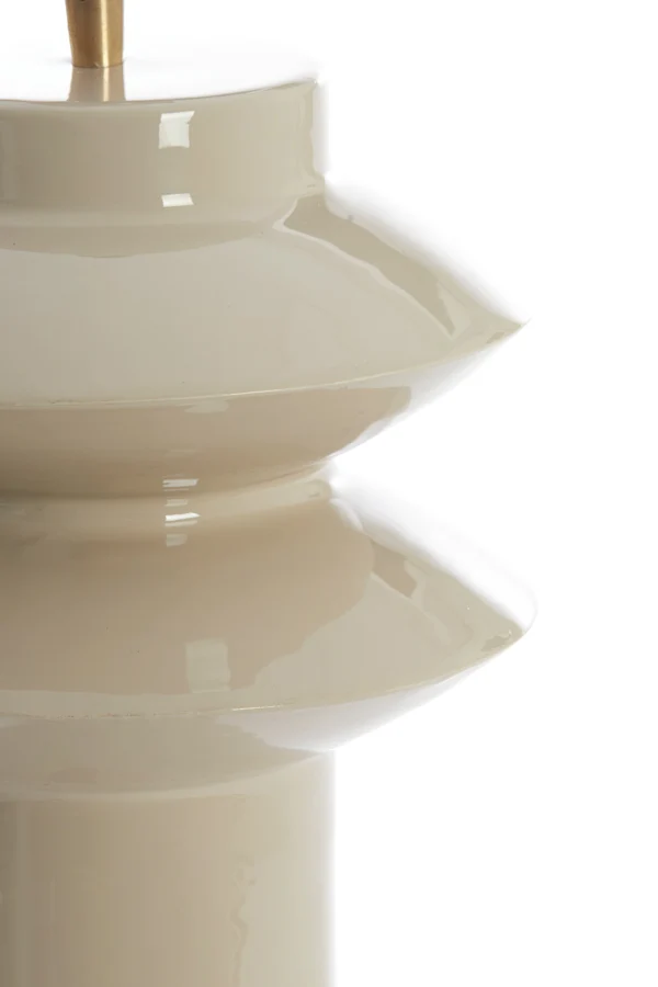 Lamp base 22x26 cm PETCH shiny light grey