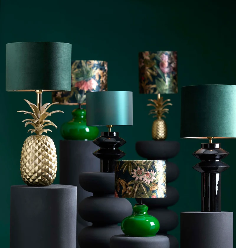 Lamp base 22x26 cm PETCH shiny black