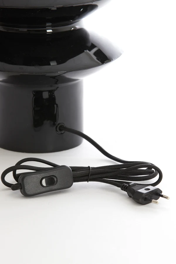 Lamp base 22x26 cm PETCH shiny black