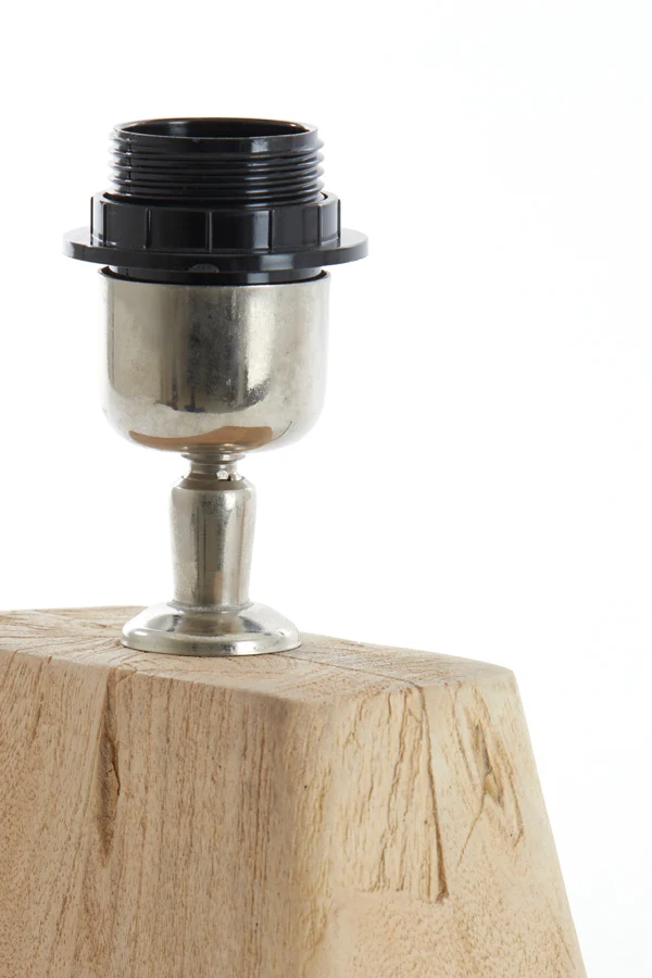 Lamp base 22x15x19 cm KARDAN wood matt natural