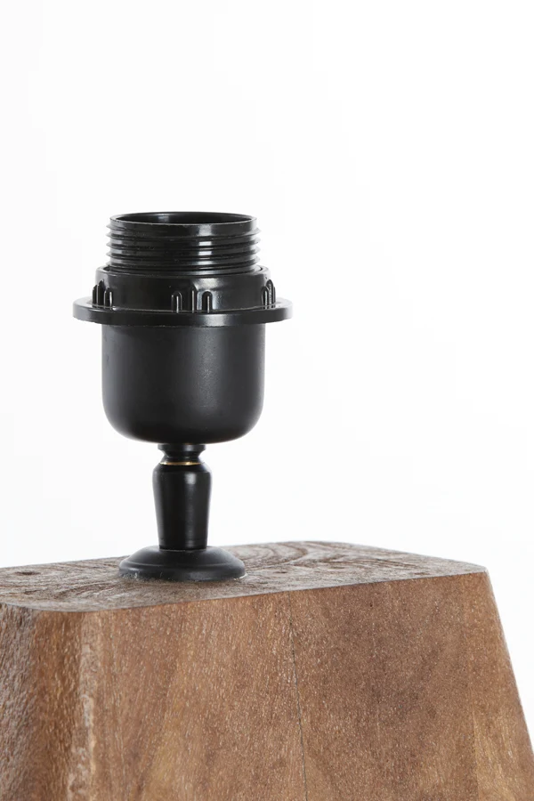 Lamp base 22x15x19 cm KARDAN wood matt brown