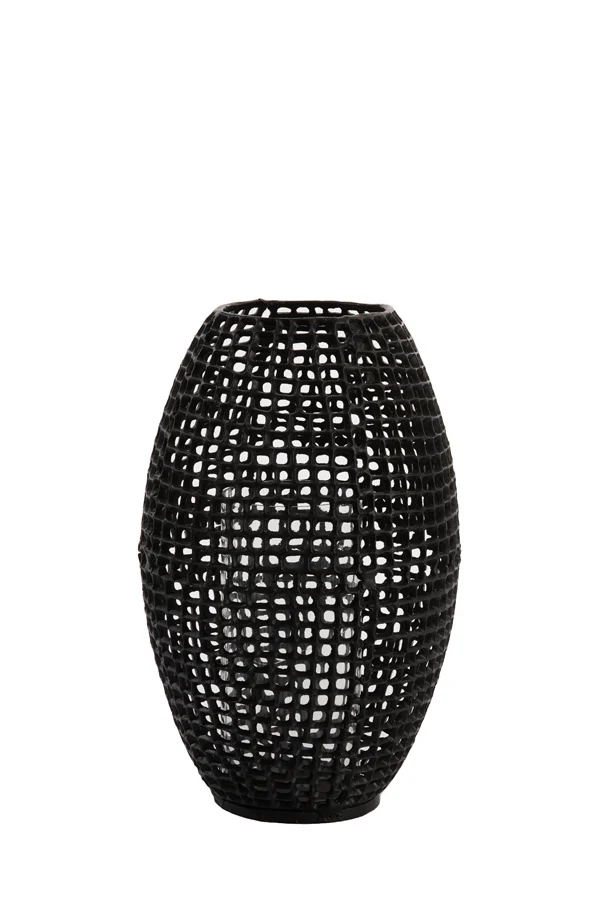 Hurricane 25x39 cm MARCIO matt black+clear glass
