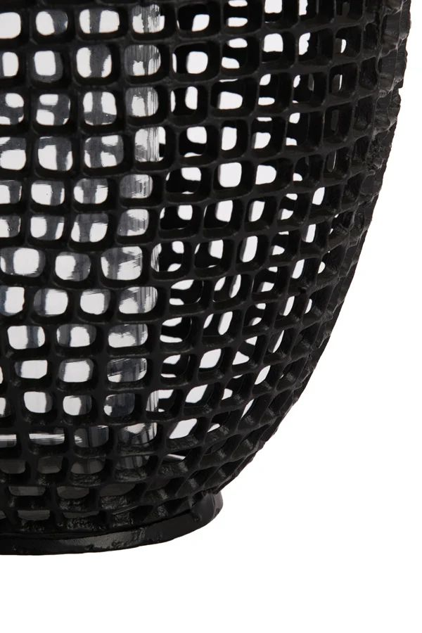 Hurricane 25x39 cm MARCIO matt black+clear glass