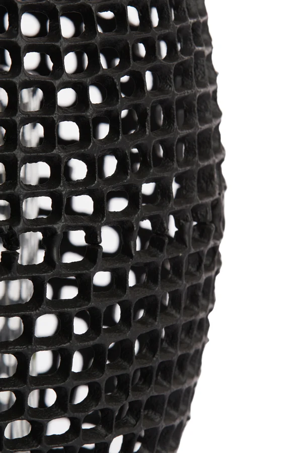 Hurricane 25x39 cm MARCIO matt black+clear glass