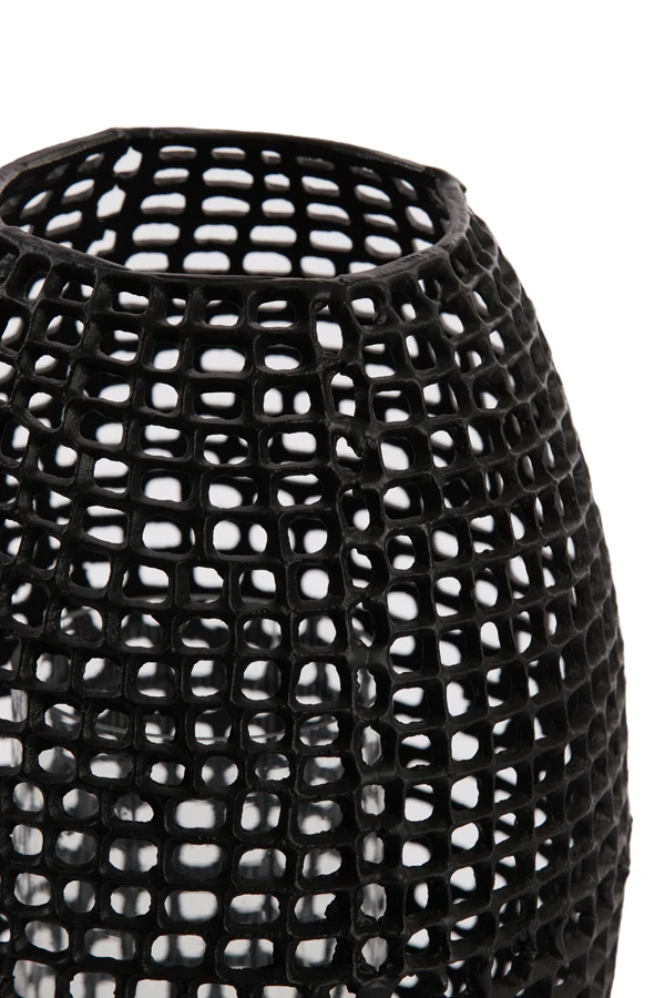 Hurricane 25x39 cm MARCIO matt black+clear glass