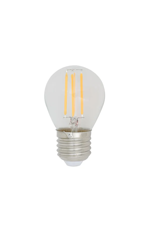 LED spherical 4,5x8 cm LIGHT 4W clear E27 dimmable