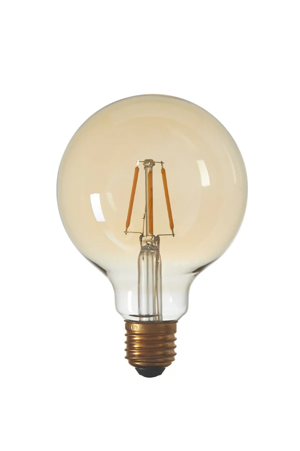 LED globe 9,5x13 cm LIGHT 3W amber E27 dimmable