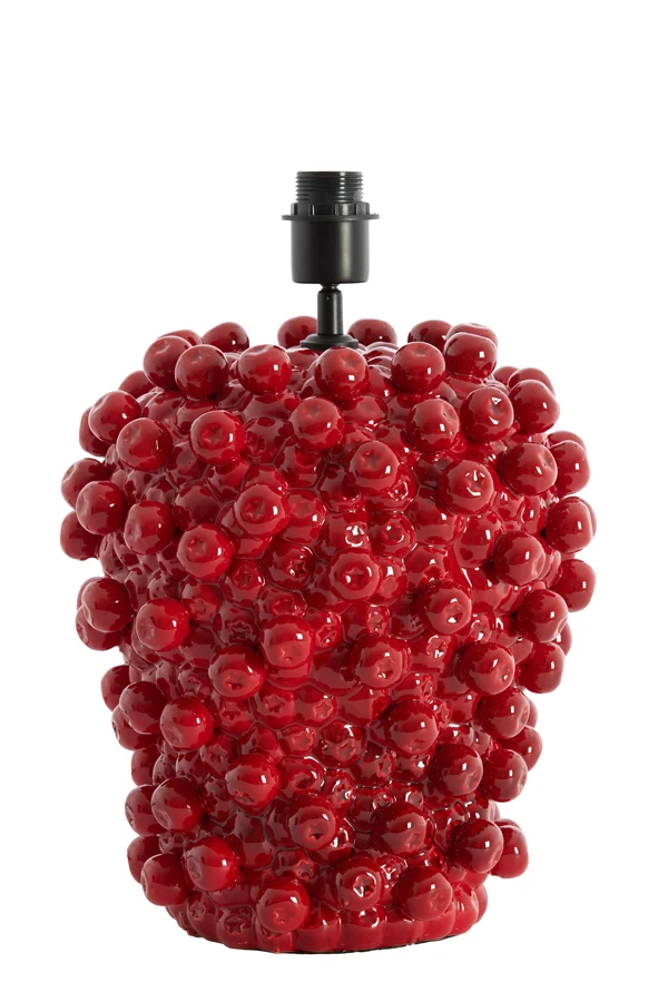 Lamp base 31,5x35 cm BERRIES ceramics red