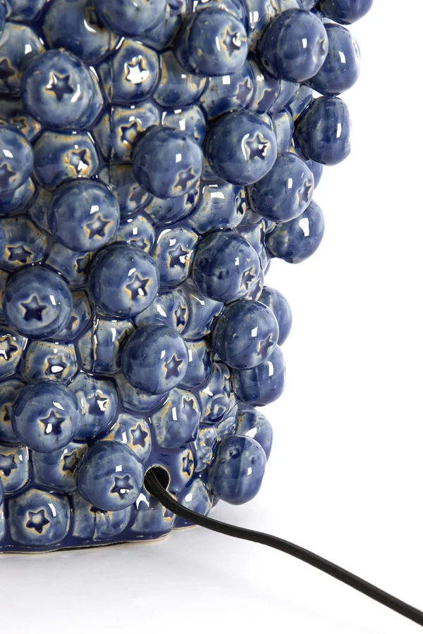 Lamp base 31,5x35 cm BERRIES ceramics dark blue