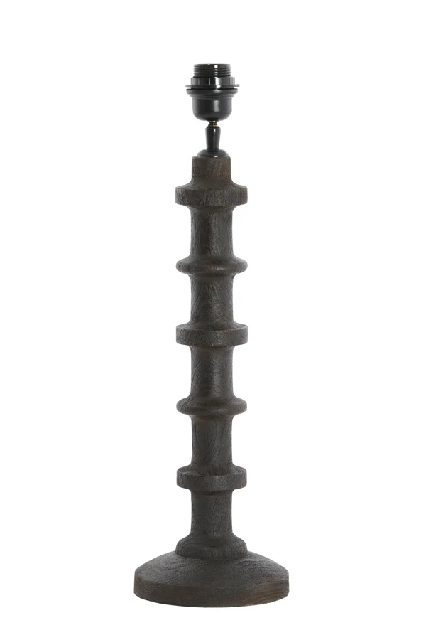 Lamp base 16x45 cm CECILY wood matt dark russet