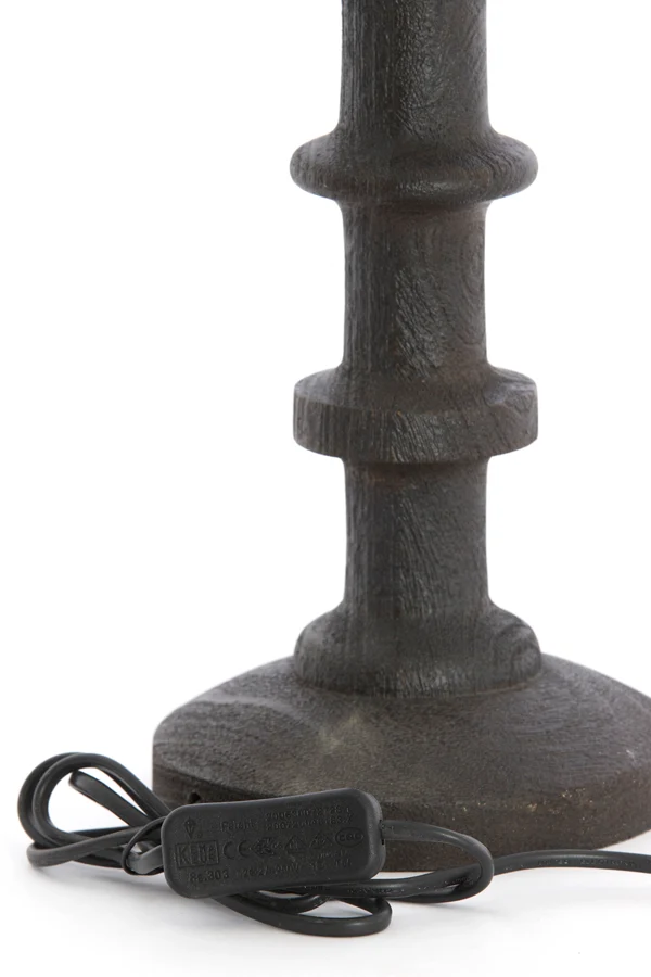 Lamp base 16x45 cm CECILY wood matt dark russet