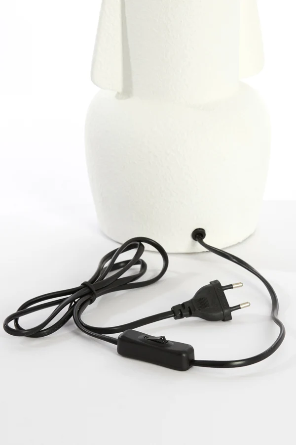 Lamp base 16x37,5 cm MATARAM ceramics white