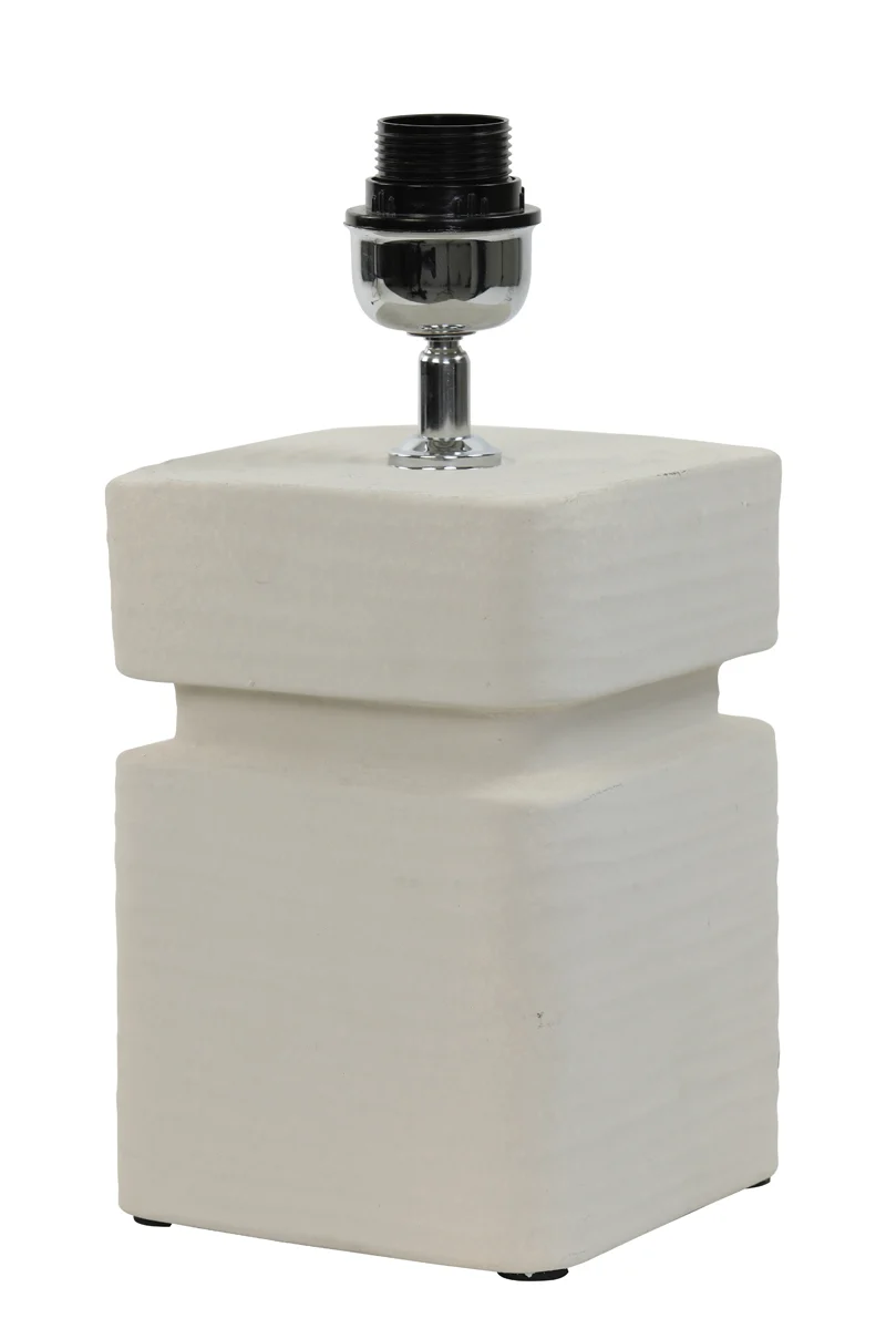 Lamp base 16x16x32 cm AMTA ceramics cream
