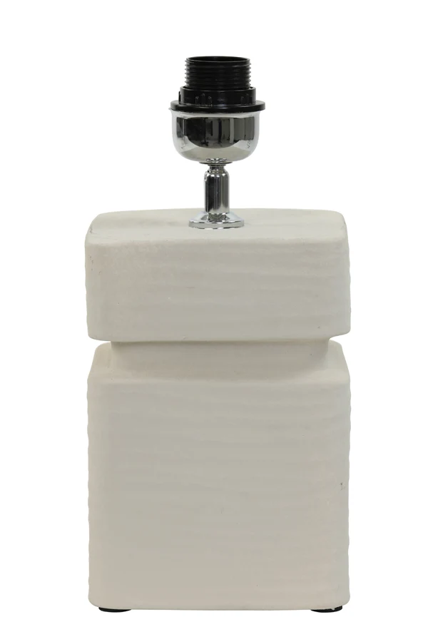 Lamp base 16x16x32 cm AMTA ceramics cream