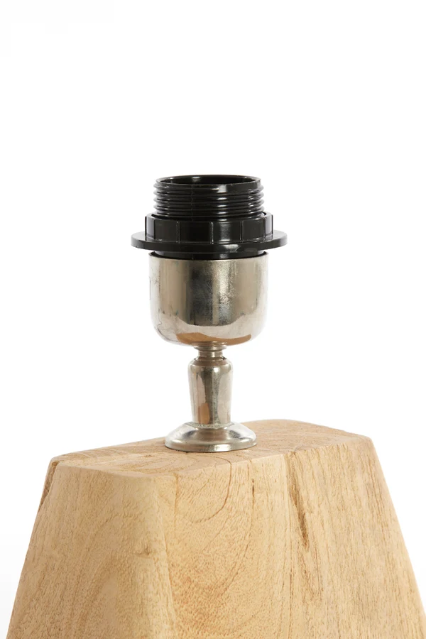 Lamp base 16x10x21 cm KARDAN wood matt natural