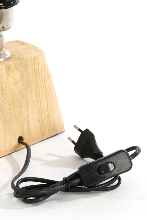 Lamp base 16x10x21 cm KARDAN wood matt natural