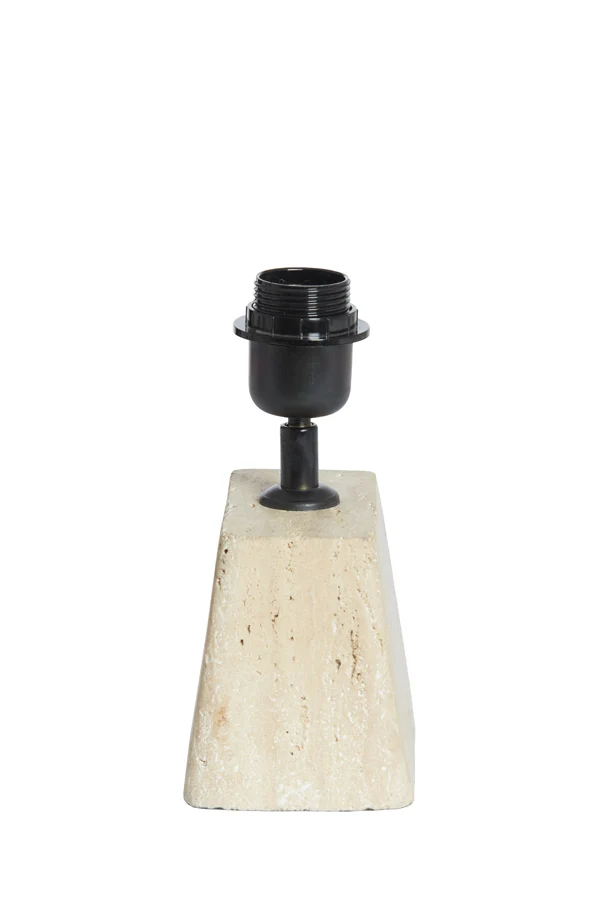 Lamp base 16x10x21 cm KARDAN travertine sand