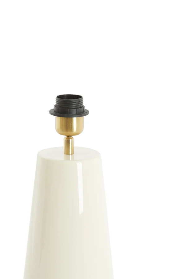 Lamp base 16,5x35 cm YELOS shiny cream
