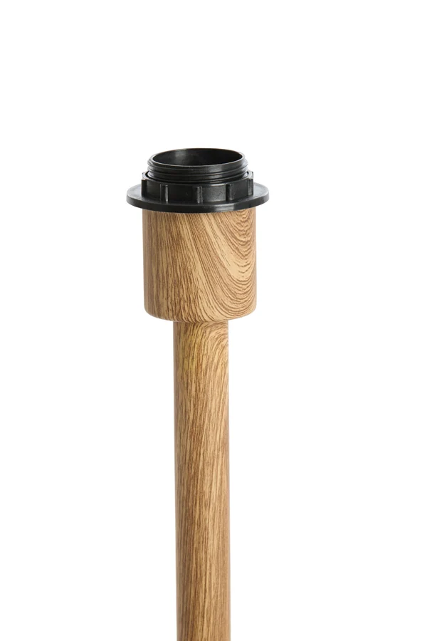 Lamp base 12x26 cm WASHINGTON wood print natural